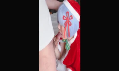 สาวจีนคอสแซนตี้มาอมควยจนมิดด้าม