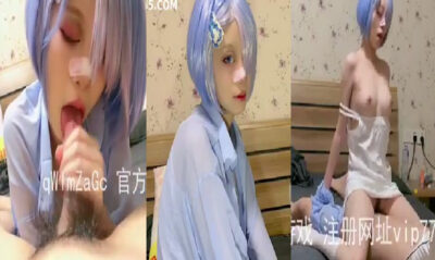 สาวจีนคอสเพลย์เป็นสาวผมฟ้าและถ่ายคบิปเย็ดกับผัวมาลงกลุ่มลับของเธอ