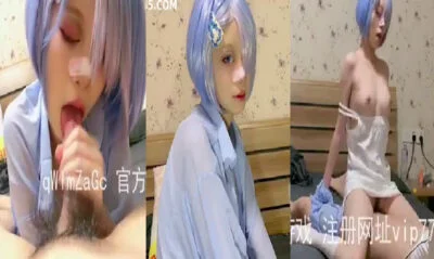 สาวจีนคอสเพลย์เป็นสาวผมฟ้าและถ่ายคบิปเย็ดกับผัวมาลงกลุ่มลับของเธอ