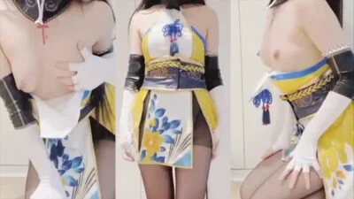 ไลฟ์สดคอสเพลย์สาวโชวหัวนมสีชมพู