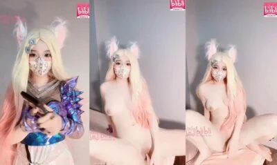 สาวจีนคอสเพลย์และได้ไลฟ์สดช่วยตัวเองด้วยของเล่นหน้ากล้อง