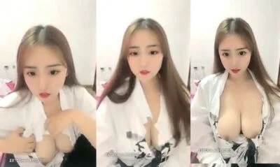 สาวจีนเธอไลฟ์สดโชว์นมของเธอในกลุ่มลับของเธอ